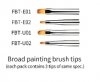 DSPIAE PT-TB Phoenix Plume Interchangeable Broad Painting Brush Handle / Phoenix Plume Wymienny szeroki uchwyt pędzla malarskiego